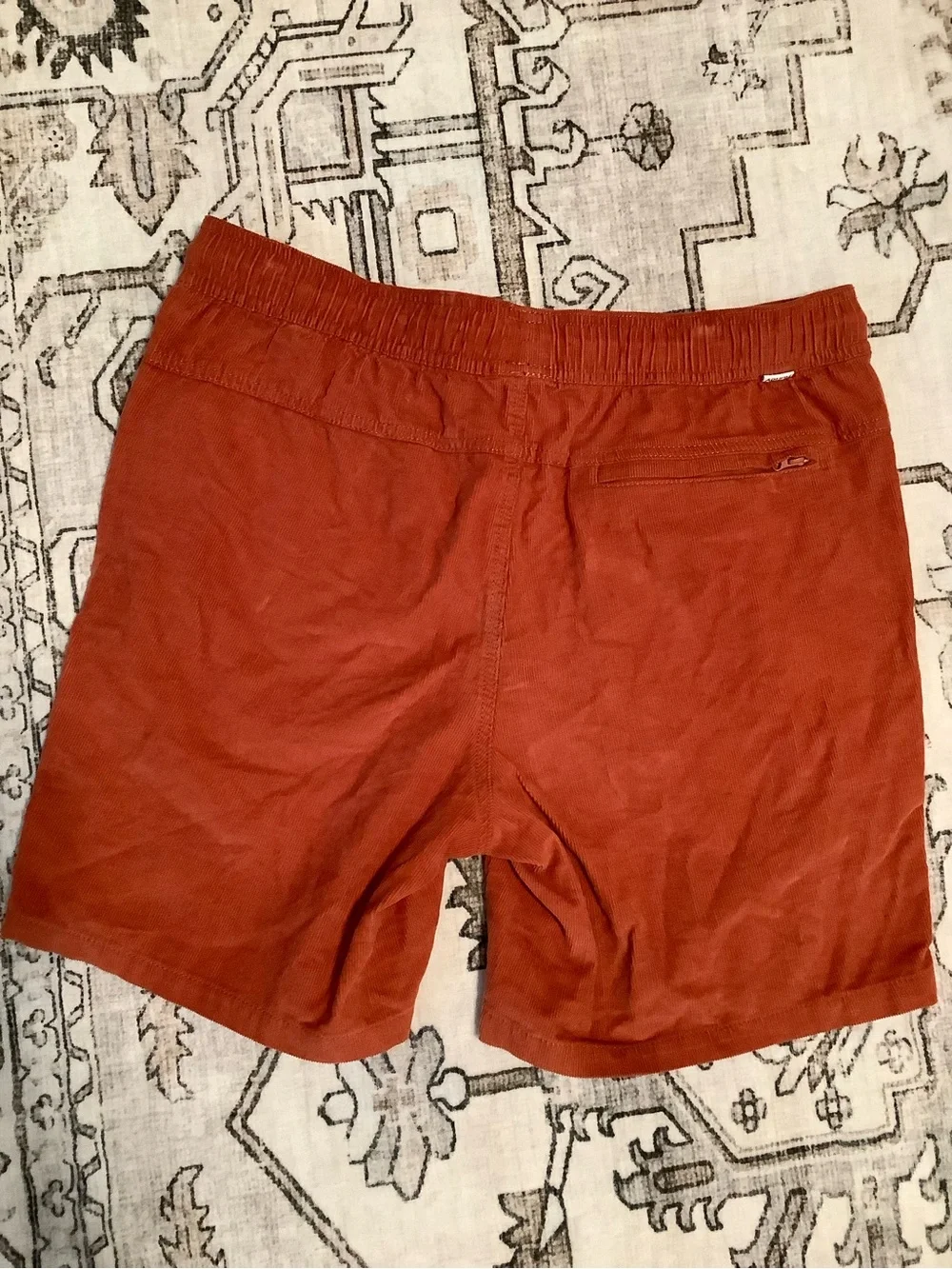 Hurley Rust Orange Men's Corduroy Shorts